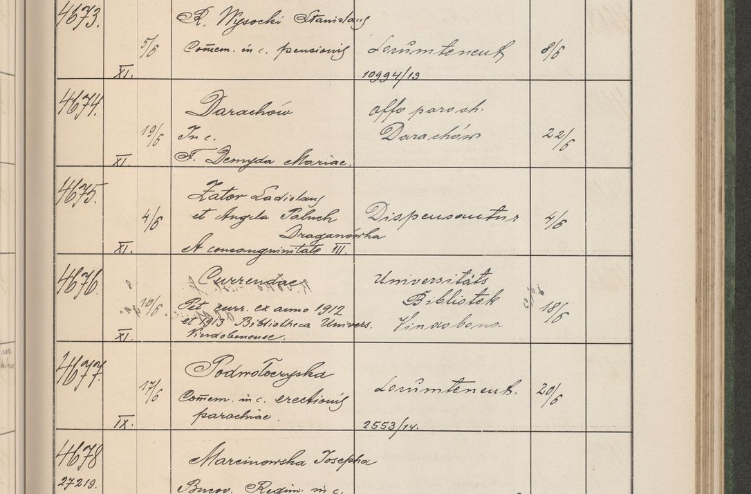 Zdjęcie nr 474 dla obiektu archiwalnego: Protocollum Consistorii lat. Leop. 1914