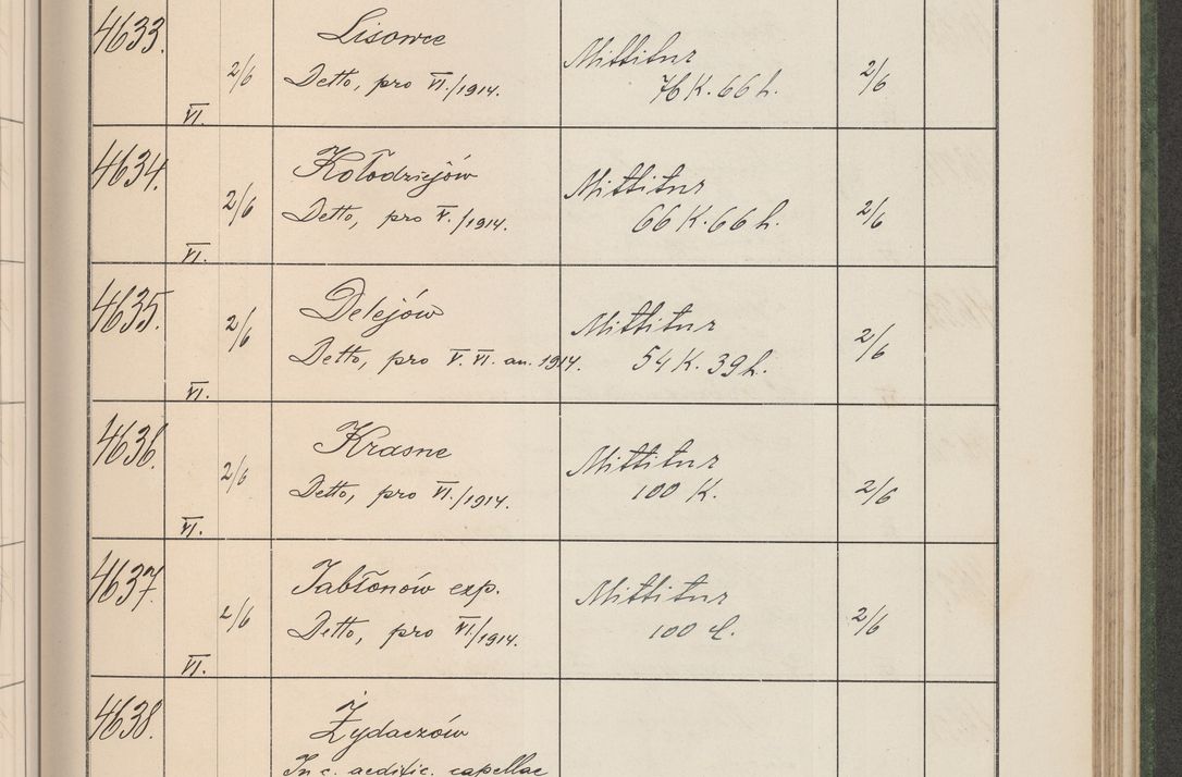 Zdjęcie nr 470 dla obiektu archiwalnego: Protocollum Consistorii lat. Leop. 1914