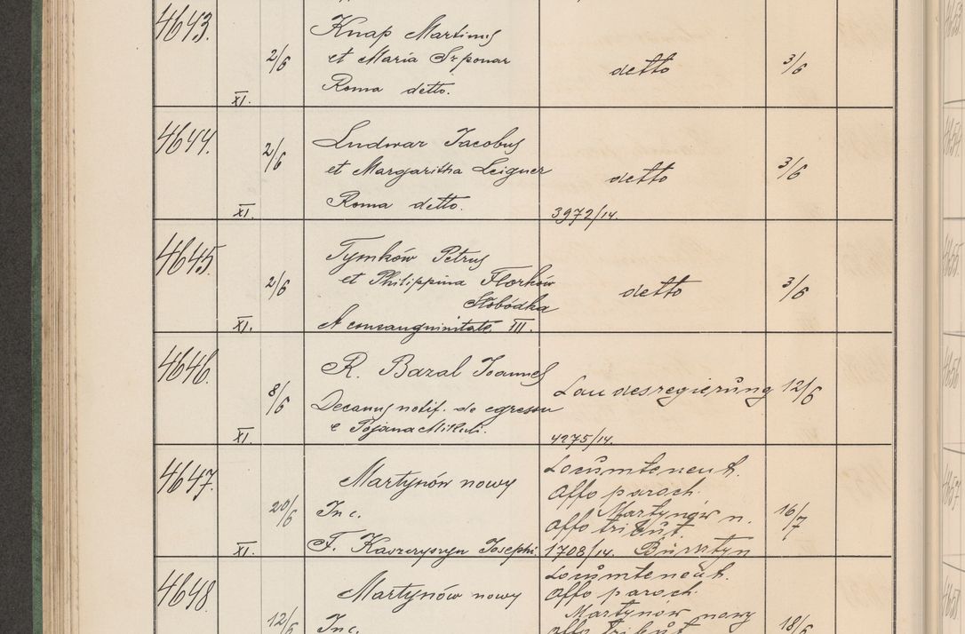 Zdjęcie nr 471 dla obiektu archiwalnego: Protocollum Consistorii lat. Leop. 1914