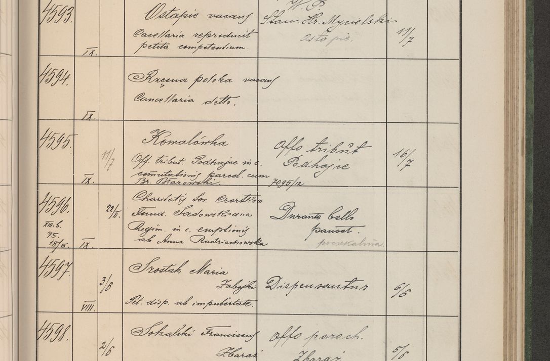 Zdjęcie nr 466 dla obiektu archiwalnego: Protocollum Consistorii lat. Leop. 1914