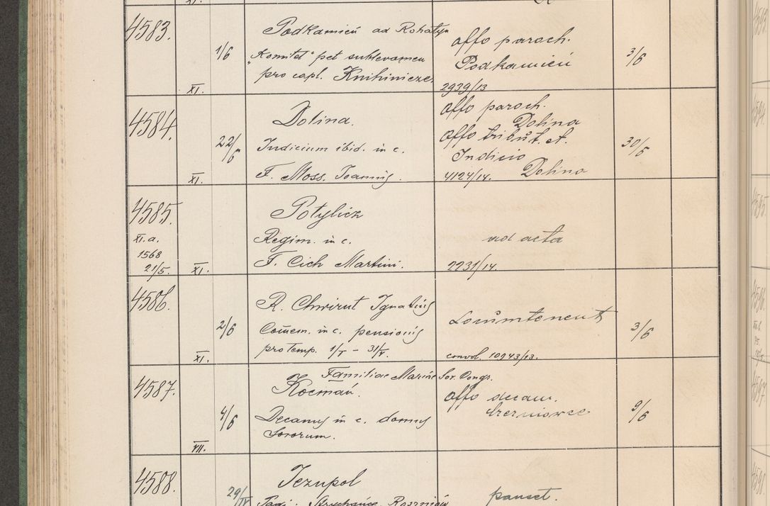 Zdjęcie nr 465 dla obiektu archiwalnego: Protocollum Consistorii lat. Leop. 1914