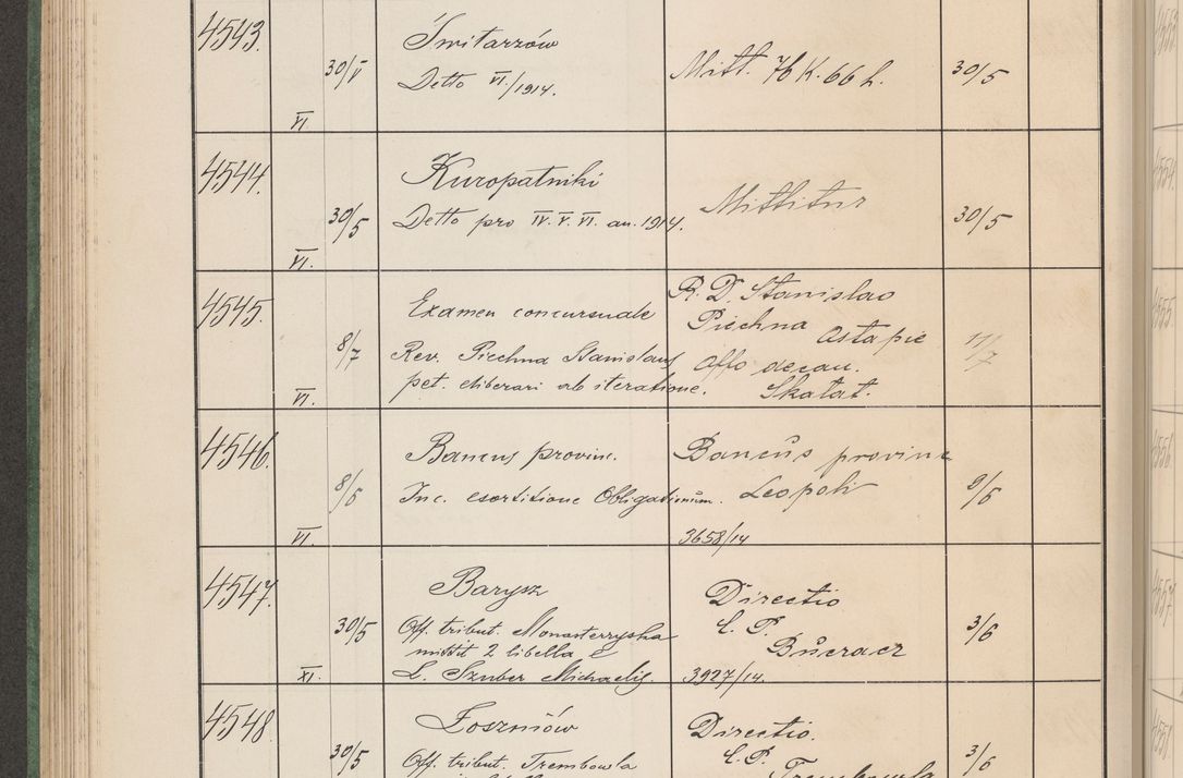 Zdjęcie nr 461 dla obiektu archiwalnego: Protocollum Consistorii lat. Leop. 1914