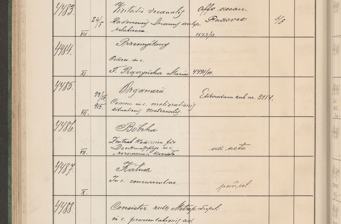 Zdjęcie nr 455 dla obiektu archiwalnego: Protocollum Consistorii lat. Leop. 1914