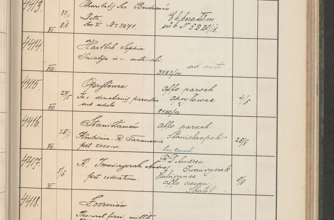 Zdjęcie nr 448 dla obiektu archiwalnego: Protocollum Consistorii lat. Leop. 1914