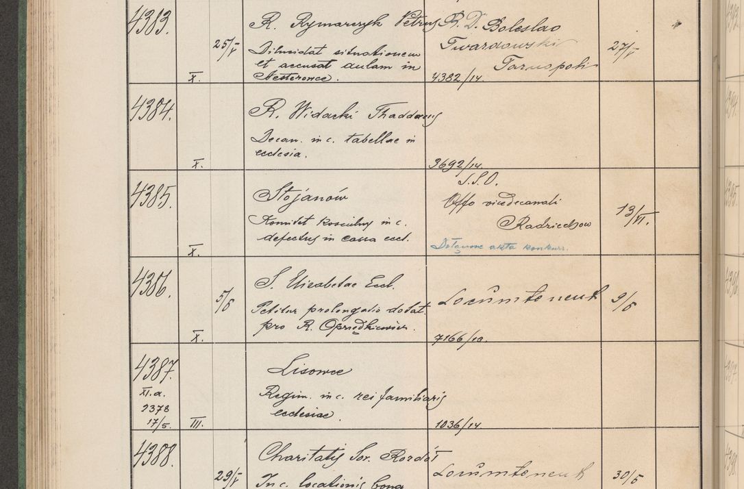 Zdjęcie nr 445 dla obiektu archiwalnego: Protocollum Consistorii lat. Leop. 1914