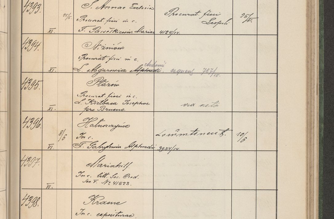 Zdjęcie nr 446 dla obiektu archiwalnego: Protocollum Consistorii lat. Leop. 1914