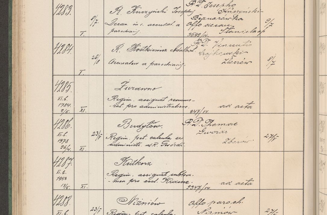 Zdjęcie nr 435 dla obiektu archiwalnego: Protocollum Consistorii lat. Leop. 1914