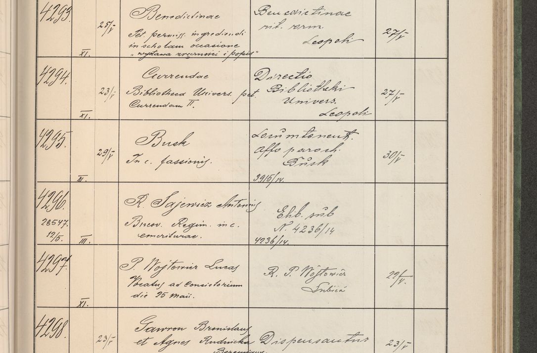 Zdjęcie nr 436 dla obiektu archiwalnego: Protocollum Consistorii lat. Leop. 1914