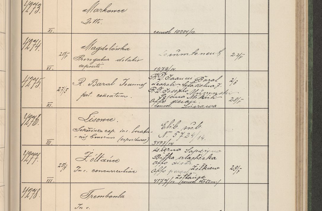 Zdjęcie nr 434 dla obiektu archiwalnego: Protocollum Consistorii lat. Leop. 1914