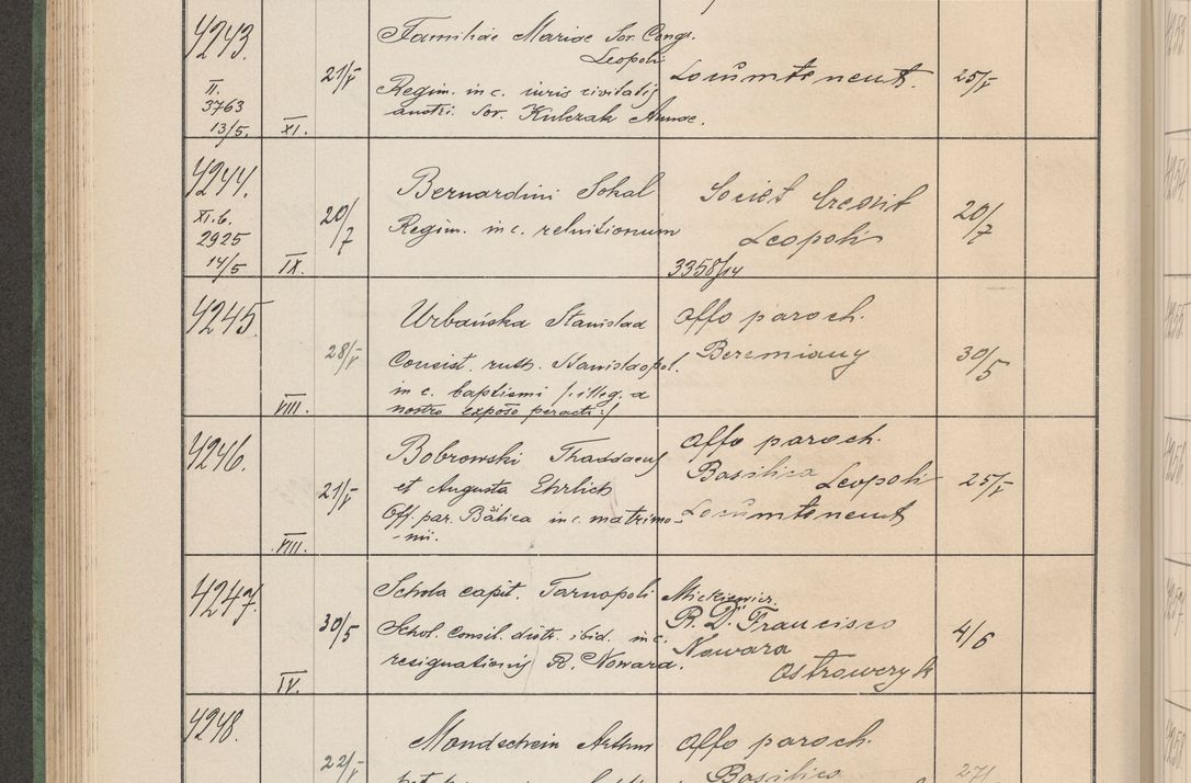 Zdjęcie nr 431 dla obiektu archiwalnego: Protocollum Consistorii lat. Leop. 1914