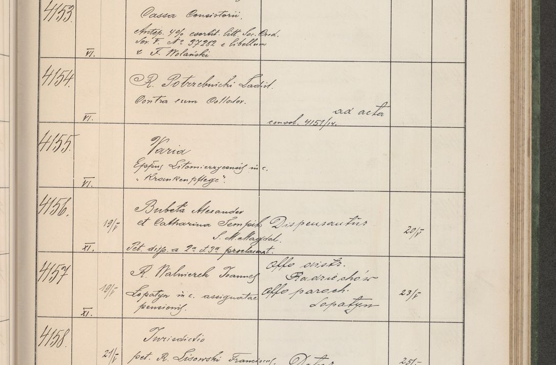 Zdjęcie nr 422 dla obiektu archiwalnego: Protocollum Consistorii lat. Leop. 1914