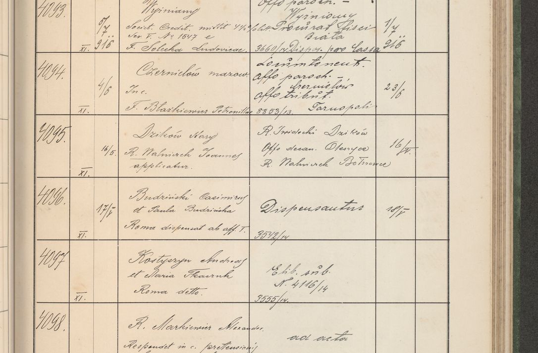 Zdjęcie nr 416 dla obiektu archiwalnego: Protocollum Consistorii lat. Leop. 1914