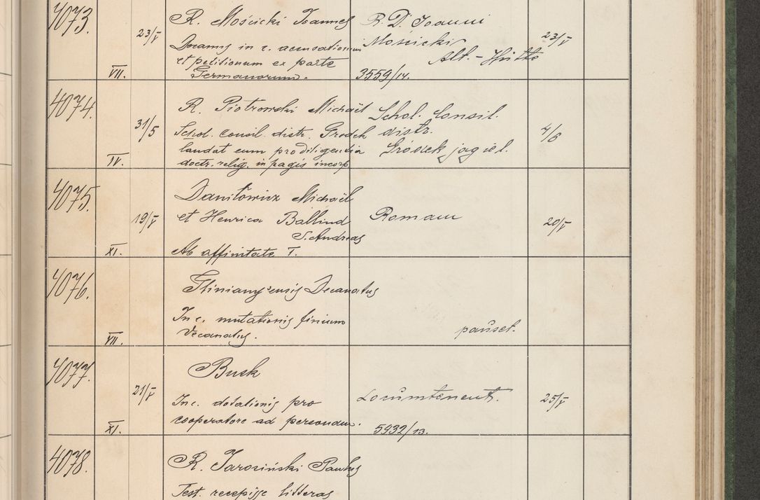 Zdjęcie nr 414 dla obiektu archiwalnego: Protocollum Consistorii lat. Leop. 1914