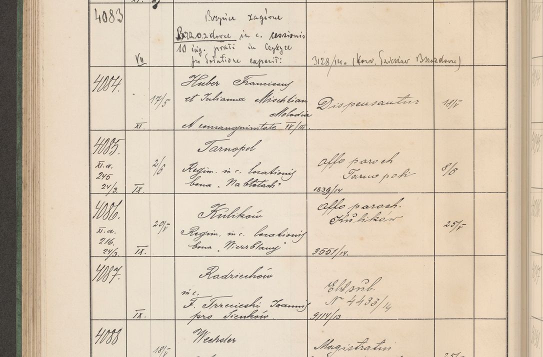 Zdjęcie nr 415 dla obiektu archiwalnego: Protocollum Consistorii lat. Leop. 1914