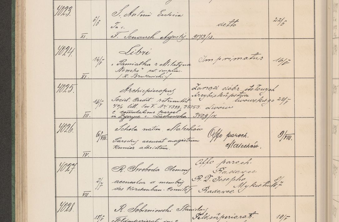 Zdjęcie nr 409 dla obiektu archiwalnego: Protocollum Consistorii lat. Leop. 1914