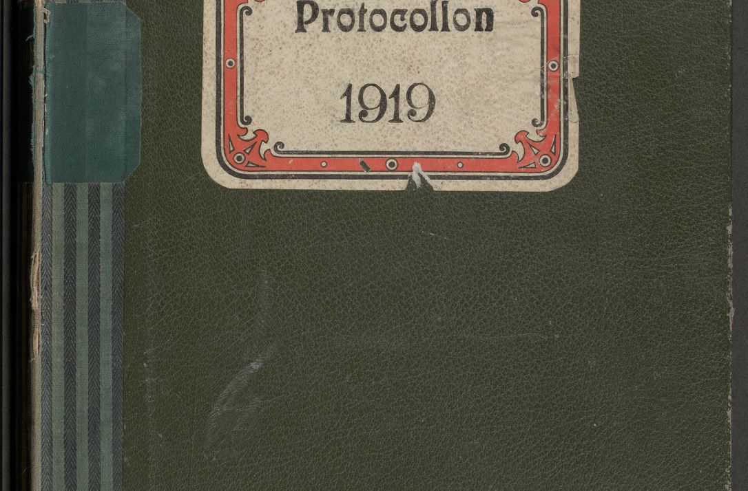 Zdjęcie nr 1 dla obiektu archiwalnego: Protocollum Consistorii lat. Leop. 1919