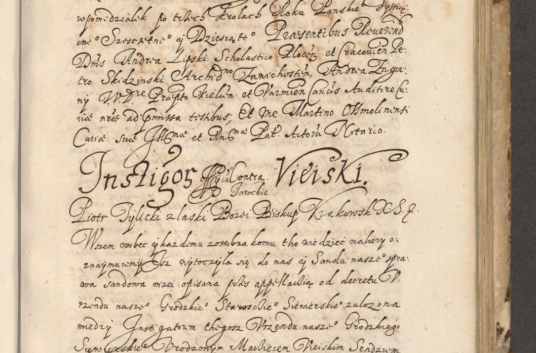 Zdjęcie nr 296 dla obiektu archiwalnego: Acta actorum causarum spiritualium, civilium, criminalium, obligationum, quiettationum, inscriptionum, cessionum, decimarum, testamentorum, Illustrissimi et Reverendissimi Domini Domini Martini Szyszkowski Dei &amp; Apostolicae Sedis gratia Episcopi Cracovienisis Ducis Severiensis in annis 1617, 1618, 1619. Tomus Primus.