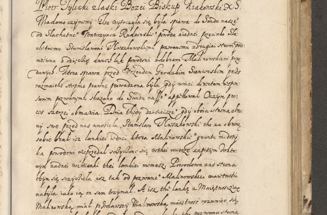 Zdjęcie nr 278 dla obiektu archiwalnego: Acta actorum causarum spiritualium, civilium, criminalium, obligationum, quiettationum, inscriptionum, cessionum, decimarum, testamentorum, Illustrissimi et Reverendissimi Domini Domini Martini Szyszkowski Dei &amp; Apostolicae Sedis gratia Episcopi Cracovienisis Ducis Severiensis in annis 1617, 1618, 1619. Tomus Primus.