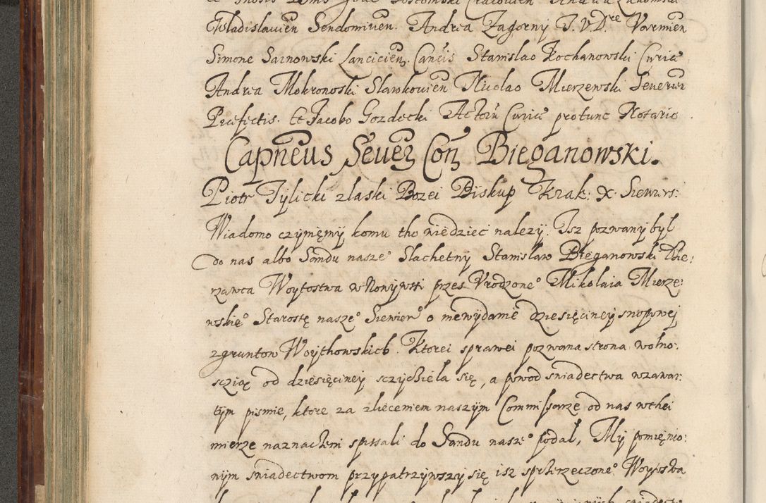 Zdjęcie nr 273 dla obiektu archiwalnego: Acta actorum causarum spiritualium, civilium, criminalium, obligationum, quiettationum, inscriptionum, cessionum, decimarum, testamentorum, Illustrissimi et Reverendissimi Domini Domini Martini Szyszkowski Dei &amp; Apostolicae Sedis gratia Episcopi Cracovienisis Ducis Severiensis in annis 1617, 1618, 1619. Tomus Primus.