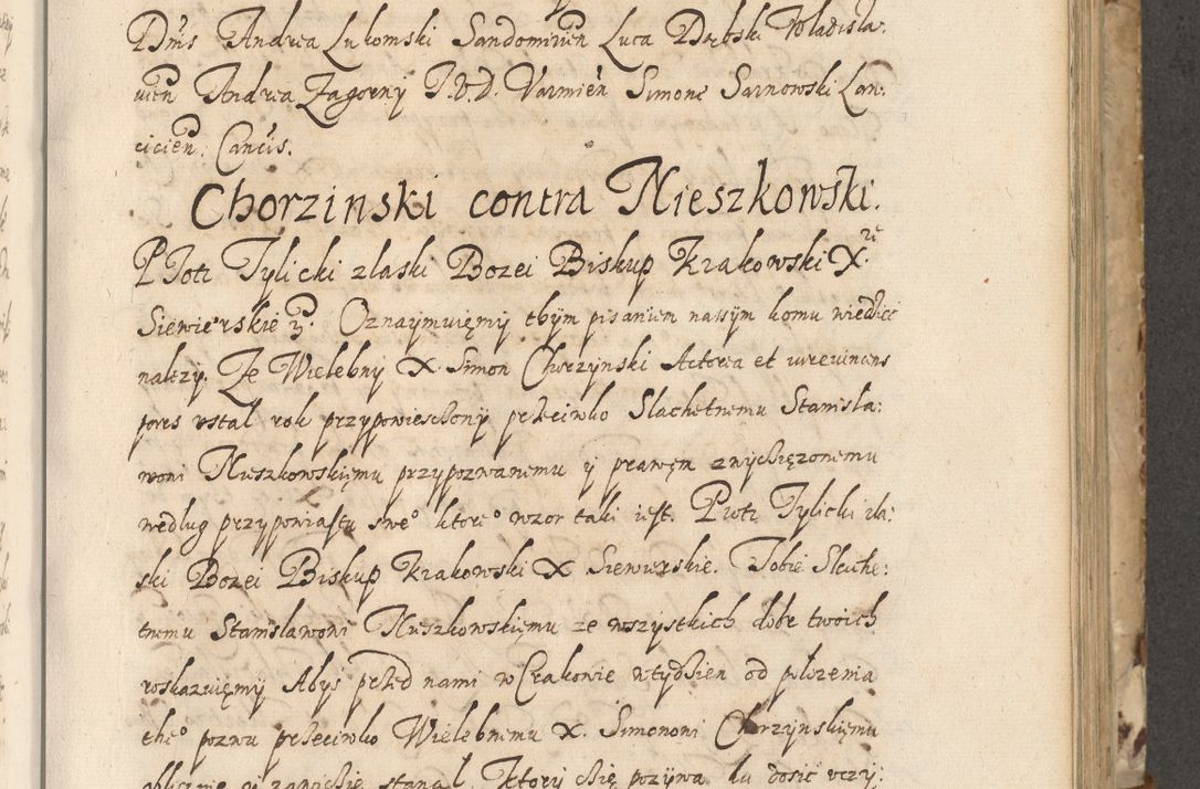 Zdjęcie nr 252 dla obiektu archiwalnego: Acta actorum causarum spiritualium, civilium, criminalium, obligationum, quiettationum, inscriptionum, cessionum, decimarum, testamentorum, Illustrissimi et Reverendissimi Domini Domini Martini Szyszkowski Dei &amp; Apostolicae Sedis gratia Episcopi Cracovienisis Ducis Severiensis in annis 1617, 1618, 1619. Tomus Primus.