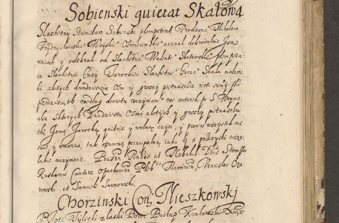 Zdjęcie nr 246 dla obiektu archiwalnego: Acta actorum causarum spiritualium, civilium, criminalium, obligationum, quiettationum, inscriptionum, cessionum, decimarum, testamentorum, Illustrissimi et Reverendissimi Domini Domini Martini Szyszkowski Dei &amp; Apostolicae Sedis gratia Episcopi Cracovienisis Ducis Severiensis in annis 1617, 1618, 1619. Tomus Primus.