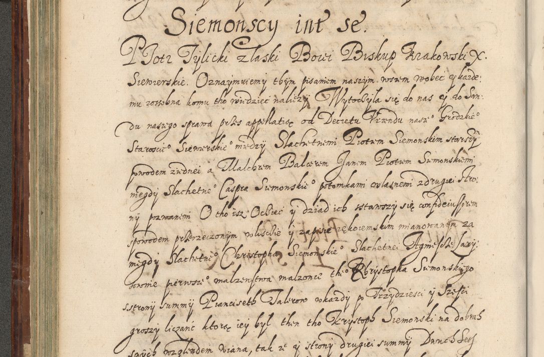 Zdjęcie nr 243 dla obiektu archiwalnego: Acta actorum causarum spiritualium, civilium, criminalium, obligationum, quiettationum, inscriptionum, cessionum, decimarum, testamentorum, Illustrissimi et Reverendissimi Domini Domini Martini Szyszkowski Dei &amp; Apostolicae Sedis gratia Episcopi Cracovienisis Ducis Severiensis in annis 1617, 1618, 1619. Tomus Primus.