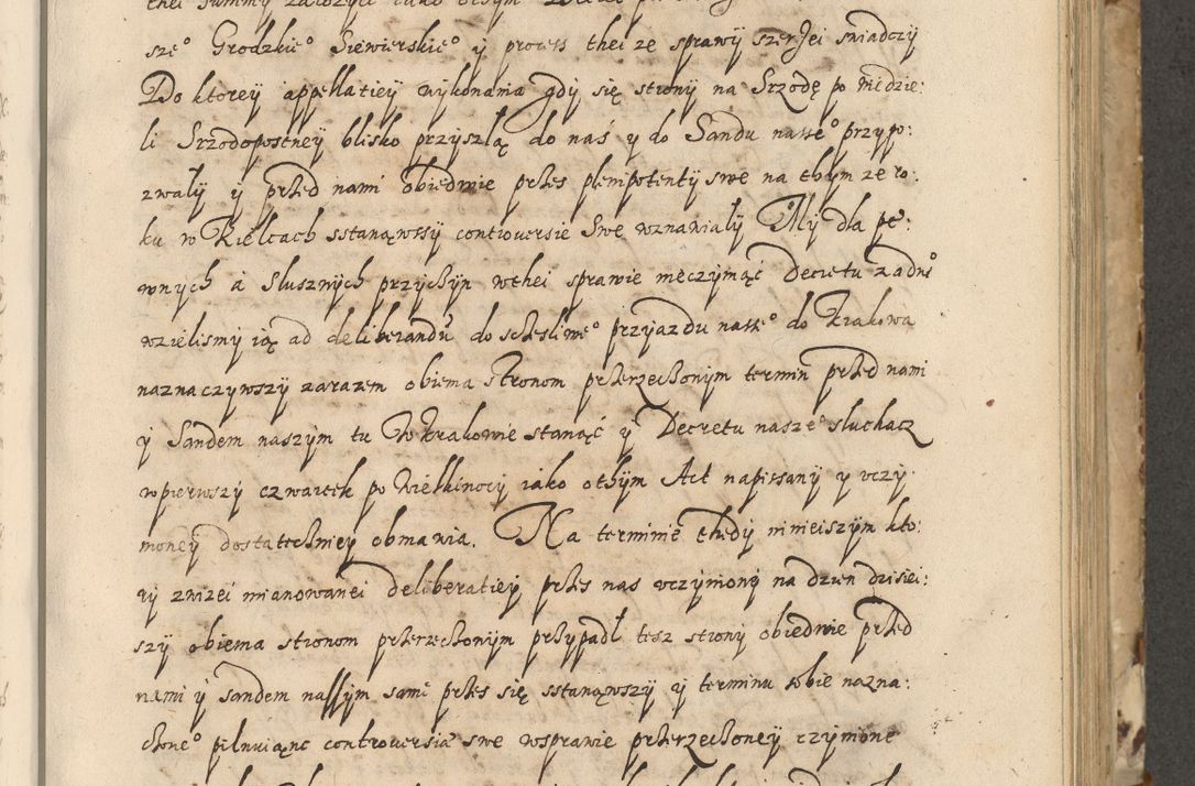 Zdjęcie nr 244 dla obiektu archiwalnego: Acta actorum causarum spiritualium, civilium, criminalium, obligationum, quiettationum, inscriptionum, cessionum, decimarum, testamentorum, Illustrissimi et Reverendissimi Domini Domini Martini Szyszkowski Dei &amp; Apostolicae Sedis gratia Episcopi Cracovienisis Ducis Severiensis in annis 1617, 1618, 1619. Tomus Primus.