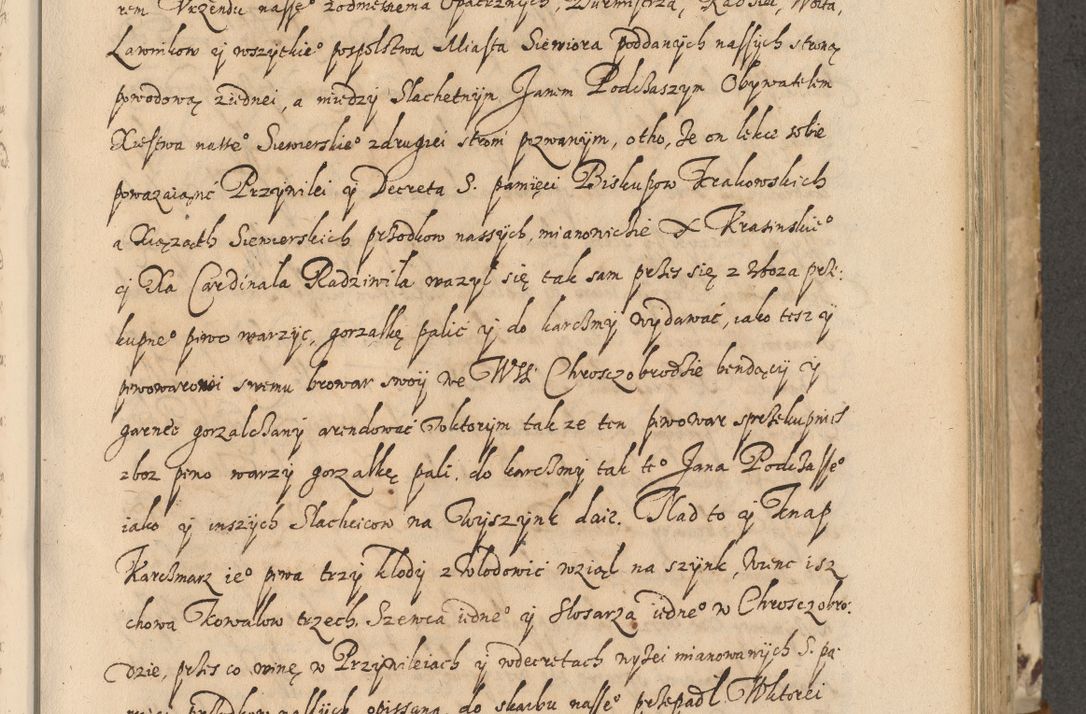 Zdjęcie nr 230 dla obiektu archiwalnego: Acta actorum causarum spiritualium, civilium, criminalium, obligationum, quiettationum, inscriptionum, cessionum, decimarum, testamentorum, Illustrissimi et Reverendissimi Domini Domini Martini Szyszkowski Dei &amp; Apostolicae Sedis gratia Episcopi Cracovienisis Ducis Severiensis in annis 1617, 1618, 1619. Tomus Primus.