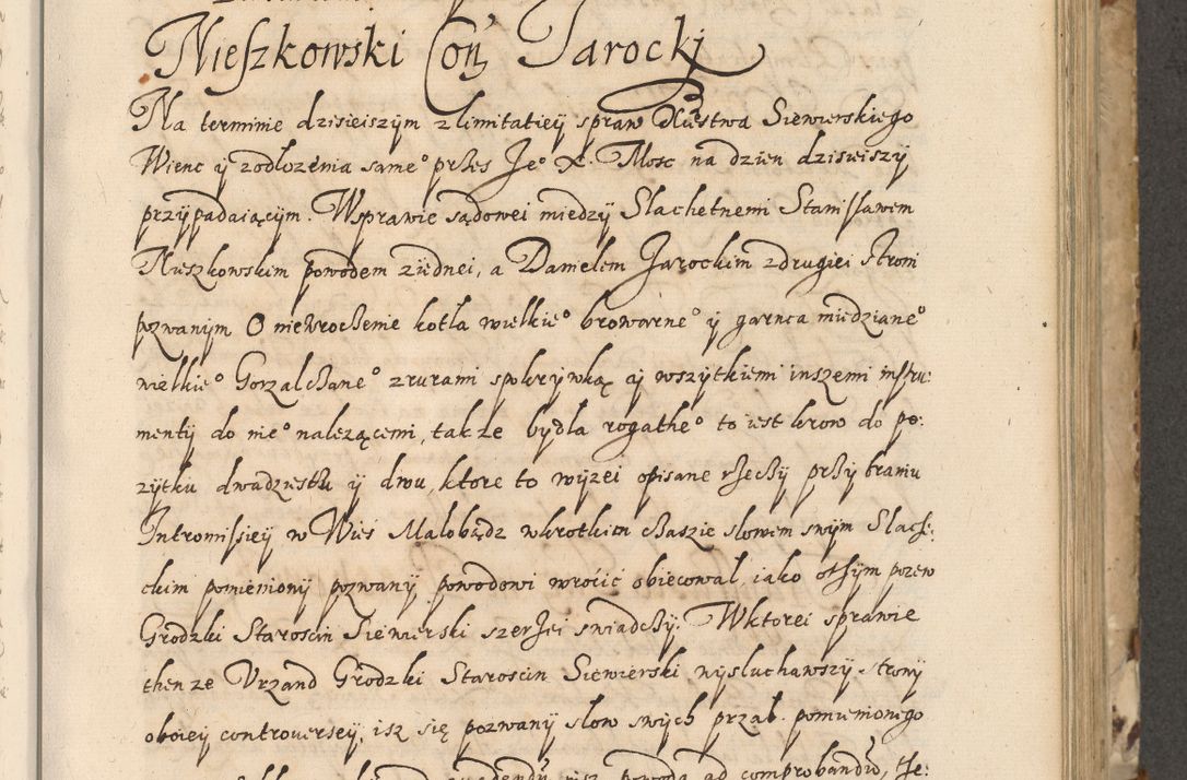 Zdjęcie nr 224 dla obiektu archiwalnego: Acta actorum causarum spiritualium, civilium, criminalium, obligationum, quiettationum, inscriptionum, cessionum, decimarum, testamentorum, Illustrissimi et Reverendissimi Domini Domini Martini Szyszkowski Dei &amp; Apostolicae Sedis gratia Episcopi Cracovienisis Ducis Severiensis in annis 1617, 1618, 1619. Tomus Primus.