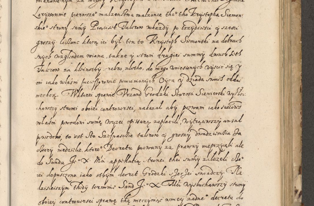 Zdjęcie nr 222 dla obiektu archiwalnego: Acta actorum causarum spiritualium, civilium, criminalium, obligationum, quiettationum, inscriptionum, cessionum, decimarum, testamentorum, Illustrissimi et Reverendissimi Domini Domini Martini Szyszkowski Dei &amp; Apostolicae Sedis gratia Episcopi Cracovienisis Ducis Severiensis in annis 1617, 1618, 1619. Tomus Primus.