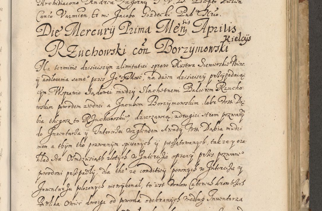 Zdjęcie nr 220 dla obiektu archiwalnego: Acta actorum causarum spiritualium, civilium, criminalium, obligationum, quiettationum, inscriptionum, cessionum, decimarum, testamentorum, Illustrissimi et Reverendissimi Domini Domini Martini Szyszkowski Dei &amp; Apostolicae Sedis gratia Episcopi Cracovienisis Ducis Severiensis in annis 1617, 1618, 1619. Tomus Primus.