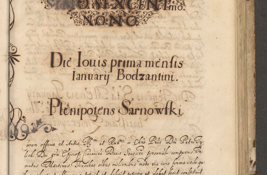 Zdjęcie nr 210 dla obiektu archiwalnego: Acta actorum causarum spiritualium, civilium, criminalium, obligationum, quiettationum, inscriptionum, cessionum, decimarum, testamentorum, Illustrissimi et Reverendissimi Domini Domini Martini Szyszkowski Dei &amp; Apostolicae Sedis gratia Episcopi Cracovienisis Ducis Severiensis in annis 1617, 1618, 1619. Tomus Primus.