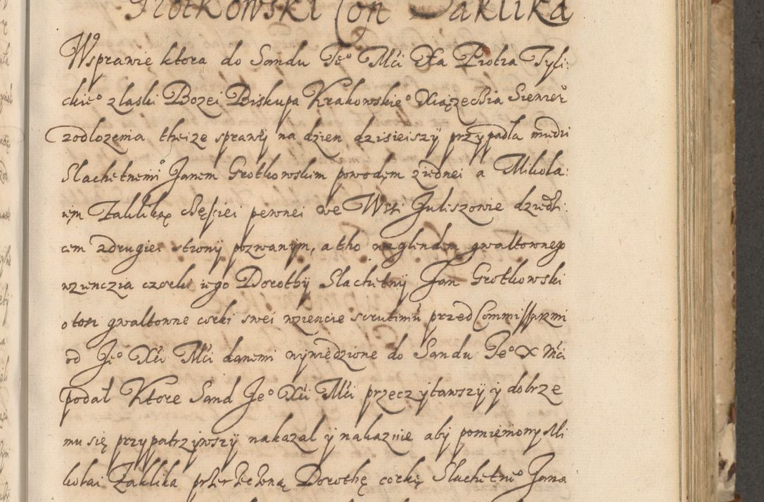 Zdjęcie nr 190 dla obiektu archiwalnego: Acta actorum causarum spiritualium, civilium, criminalium, obligationum, quiettationum, inscriptionum, cessionum, decimarum, testamentorum, Illustrissimi et Reverendissimi Domini Domini Martini Szyszkowski Dei &amp; Apostolicae Sedis gratia Episcopi Cracovienisis Ducis Severiensis in annis 1617, 1618, 1619. Tomus Primus.