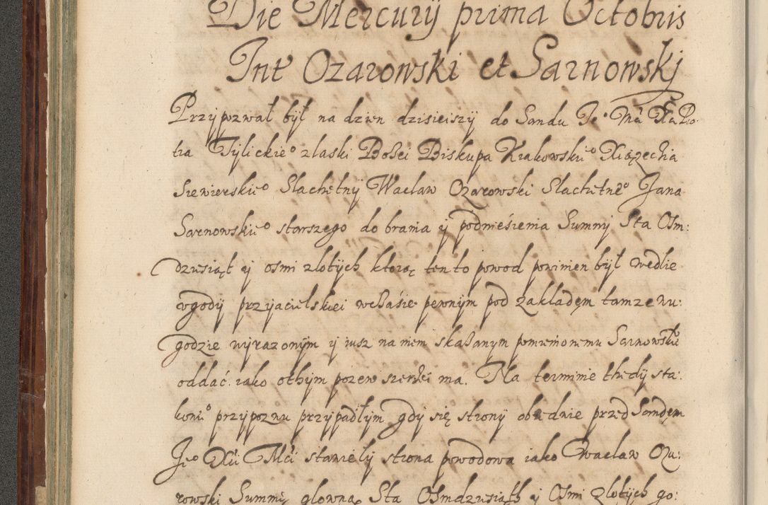 Zdjęcie nr 173 dla obiektu archiwalnego: Acta actorum causarum spiritualium, civilium, criminalium, obligationum, quiettationum, inscriptionum, cessionum, decimarum, testamentorum, Illustrissimi et Reverendissimi Domini Domini Martini Szyszkowski Dei &amp; Apostolicae Sedis gratia Episcopi Cracovienisis Ducis Severiensis in annis 1617, 1618, 1619. Tomus Primus.