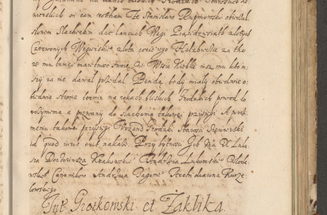 Zdjęcie nr 154 dla obiektu archiwalnego: Acta actorum causarum spiritualium, civilium, criminalium, obligationum, quiettationum, inscriptionum, cessionum, decimarum, testamentorum, Illustrissimi et Reverendissimi Domini Domini Martini Szyszkowski Dei &amp; Apostolicae Sedis gratia Episcopi Cracovienisis Ducis Severiensis in annis 1617, 1618, 1619. Tomus Primus.