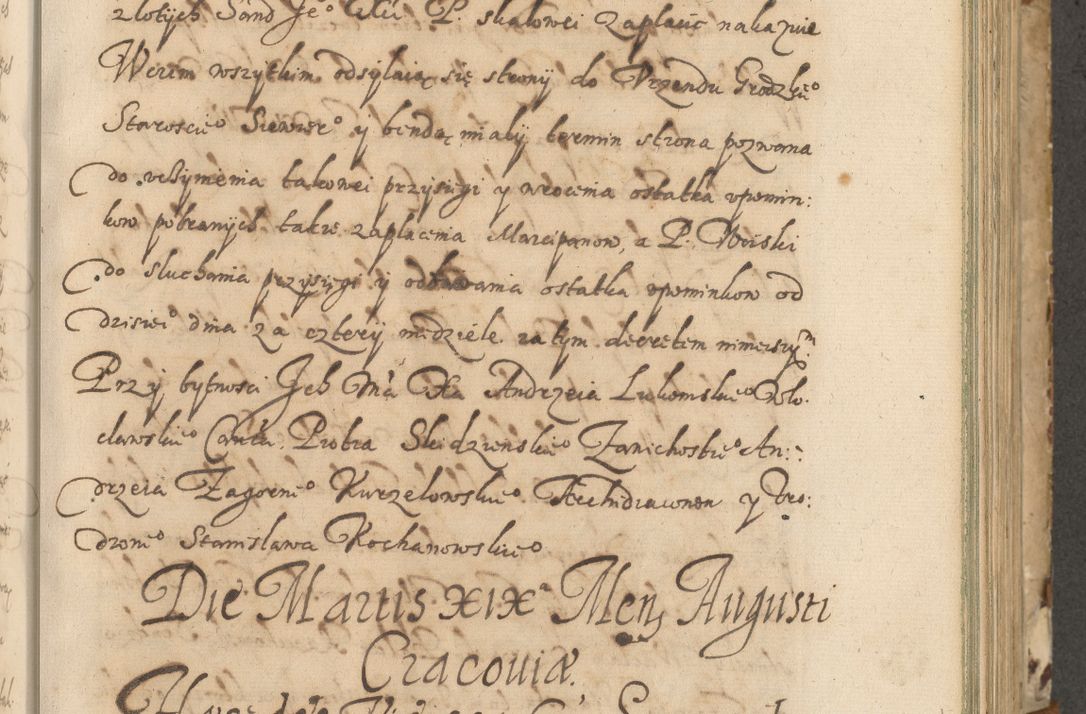 Zdjęcie nr 148 dla obiektu archiwalnego: Acta actorum causarum spiritualium, civilium, criminalium, obligationum, quiettationum, inscriptionum, cessionum, decimarum, testamentorum, Illustrissimi et Reverendissimi Domini Domini Martini Szyszkowski Dei &amp; Apostolicae Sedis gratia Episcopi Cracovienisis Ducis Severiensis in annis 1617, 1618, 1619. Tomus Primus.