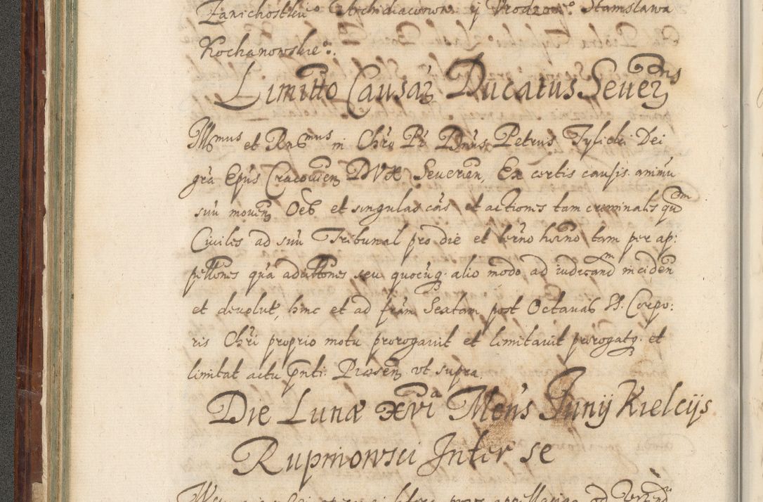 Zdjęcie nr 131 dla obiektu archiwalnego: Acta actorum causarum spiritualium, civilium, criminalium, obligationum, quiettationum, inscriptionum, cessionum, decimarum, testamentorum, Illustrissimi et Reverendissimi Domini Domini Martini Szyszkowski Dei &amp; Apostolicae Sedis gratia Episcopi Cracovienisis Ducis Severiensis in annis 1617, 1618, 1619. Tomus Primus.