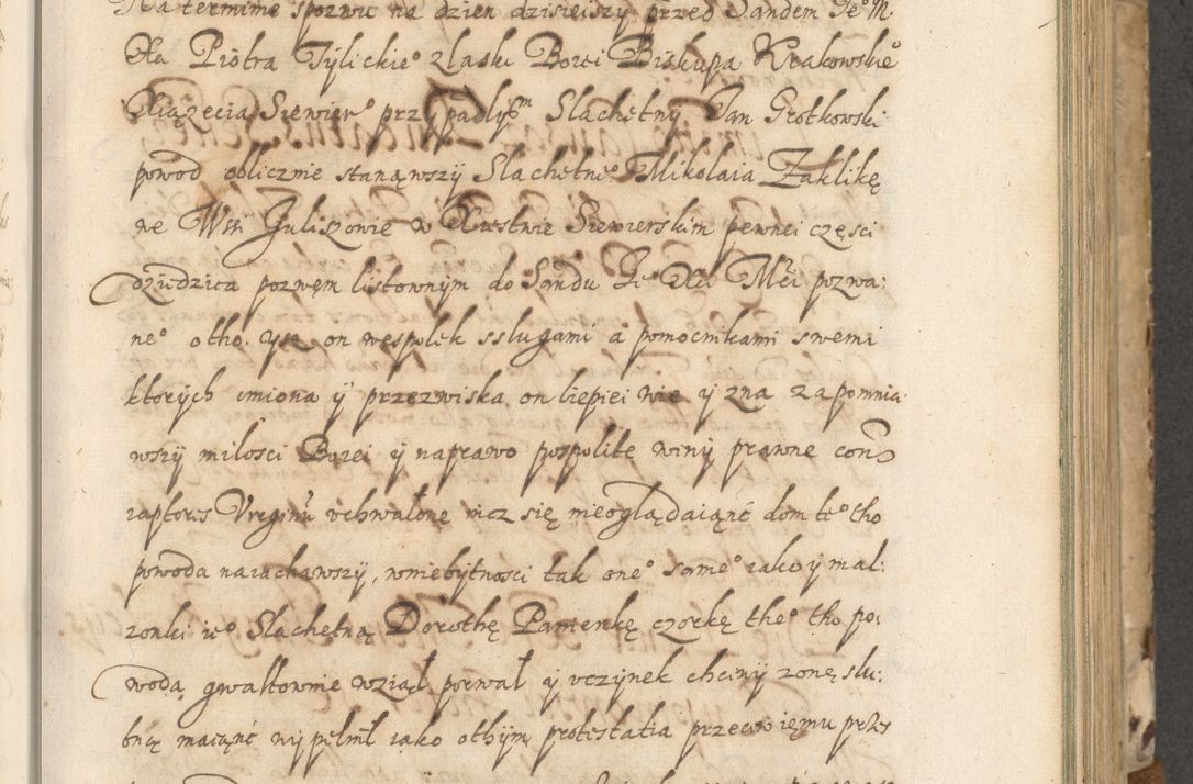 Zdjęcie nr 130 dla obiektu archiwalnego: Acta actorum causarum spiritualium, civilium, criminalium, obligationum, quiettationum, inscriptionum, cessionum, decimarum, testamentorum, Illustrissimi et Reverendissimi Domini Domini Martini Szyszkowski Dei &amp; Apostolicae Sedis gratia Episcopi Cracovienisis Ducis Severiensis in annis 1617, 1618, 1619. Tomus Primus.