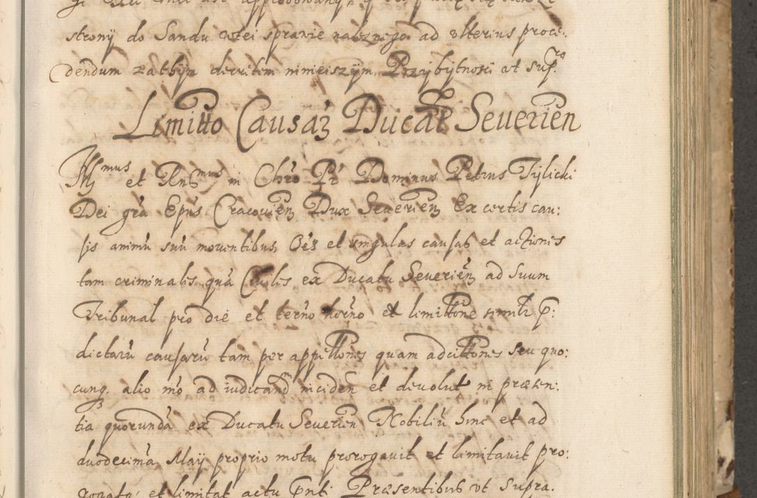 Zdjęcie nr 122 dla obiektu archiwalnego: Acta actorum causarum spiritualium, civilium, criminalium, obligationum, quiettationum, inscriptionum, cessionum, decimarum, testamentorum, Illustrissimi et Reverendissimi Domini Domini Martini Szyszkowski Dei &amp; Apostolicae Sedis gratia Episcopi Cracovienisis Ducis Severiensis in annis 1617, 1618, 1619. Tomus Primus.