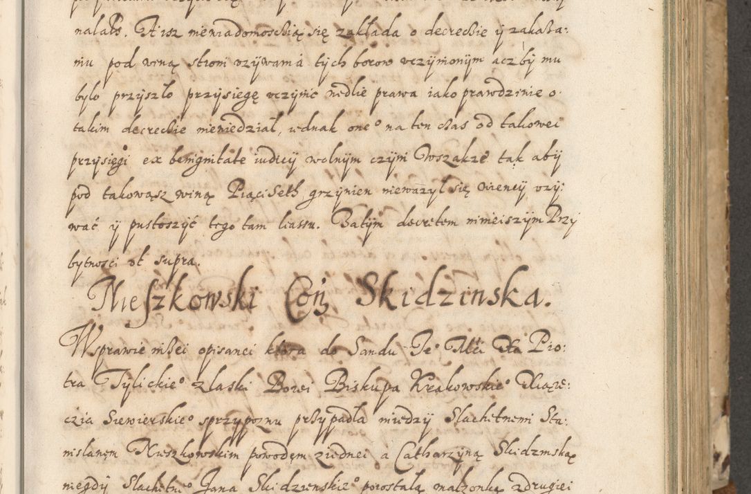 Zdjęcie nr 106 dla obiektu archiwalnego: Acta actorum causarum spiritualium, civilium, criminalium, obligationum, quiettationum, inscriptionum, cessionum, decimarum, testamentorum, Illustrissimi et Reverendissimi Domini Domini Martini Szyszkowski Dei &amp; Apostolicae Sedis gratia Episcopi Cracovienisis Ducis Severiensis in annis 1617, 1618, 1619. Tomus Primus.