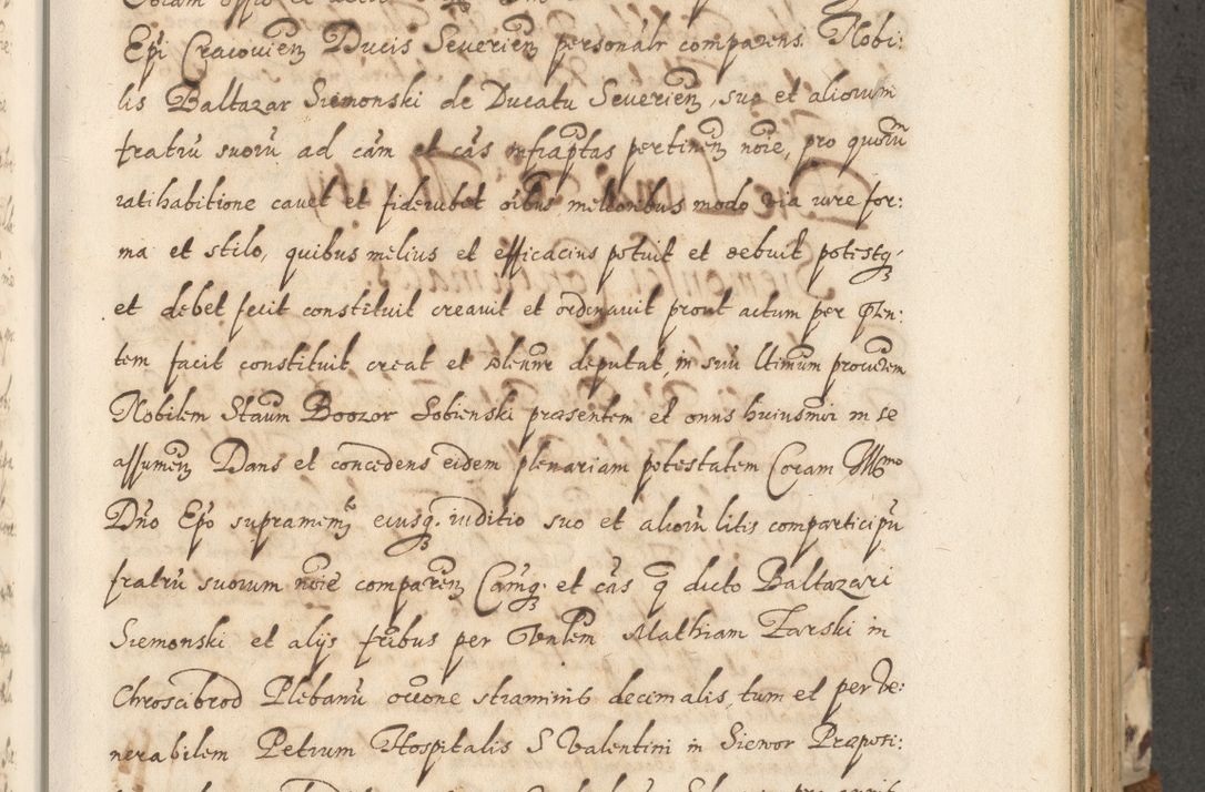 Zdjęcie nr 96 dla obiektu archiwalnego: Acta actorum causarum spiritualium, civilium, criminalium, obligationum, quiettationum, inscriptionum, cessionum, decimarum, testamentorum, Illustrissimi et Reverendissimi Domini Domini Martini Szyszkowski Dei &amp; Apostolicae Sedis gratia Episcopi Cracovienisis Ducis Severiensis in annis 1617, 1618, 1619. Tomus Primus.