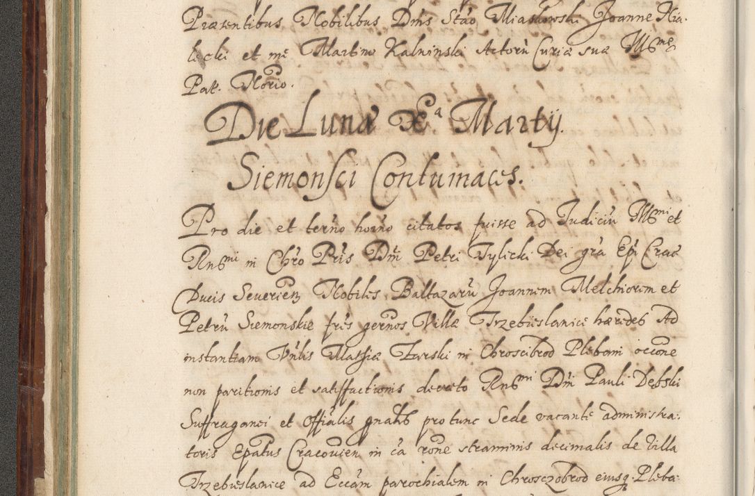 Zdjęcie nr 97 dla obiektu archiwalnego: Acta actorum causarum spiritualium, civilium, criminalium, obligationum, quiettationum, inscriptionum, cessionum, decimarum, testamentorum, Illustrissimi et Reverendissimi Domini Domini Martini Szyszkowski Dei &amp; Apostolicae Sedis gratia Episcopi Cracovienisis Ducis Severiensis in annis 1617, 1618, 1619. Tomus Primus.