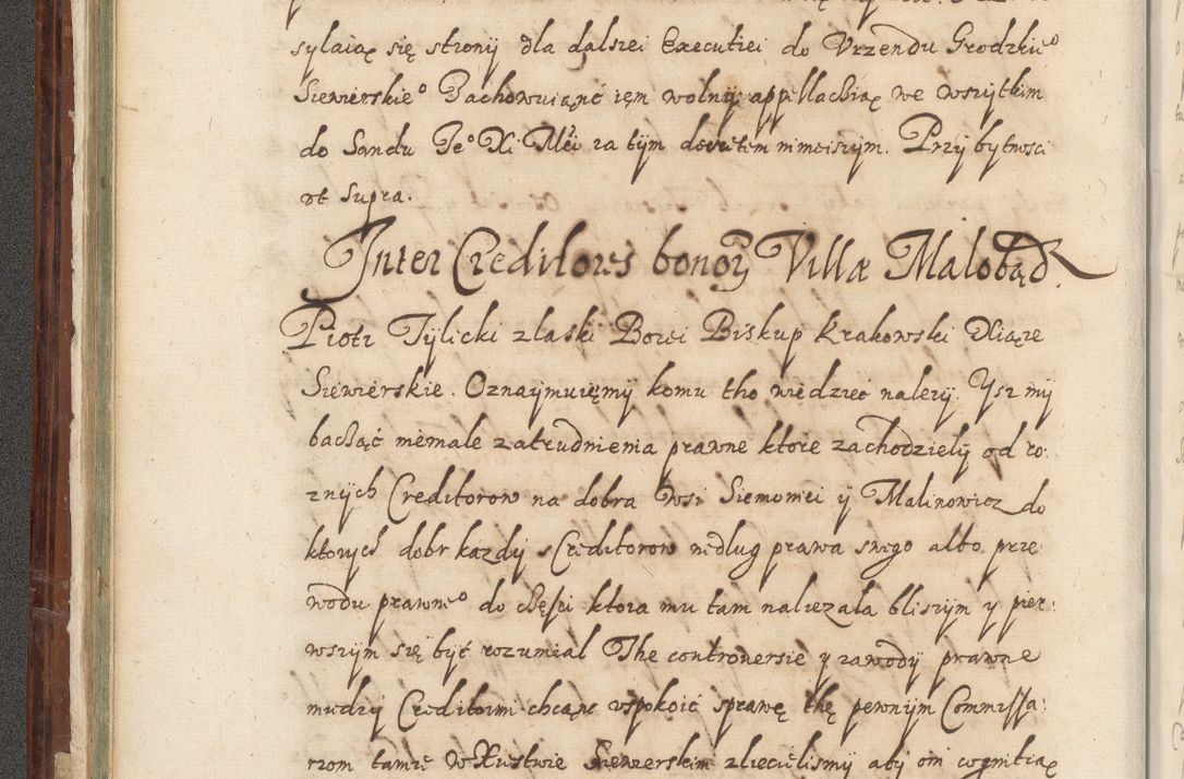 Zdjęcie nr 73 dla obiektu archiwalnego: Acta actorum causarum spiritualium, civilium, criminalium, obligationum, quiettationum, inscriptionum, cessionum, decimarum, testamentorum, Illustrissimi et Reverendissimi Domini Domini Martini Szyszkowski Dei &amp; Apostolicae Sedis gratia Episcopi Cracovienisis Ducis Severiensis in annis 1617, 1618, 1619. Tomus Primus.