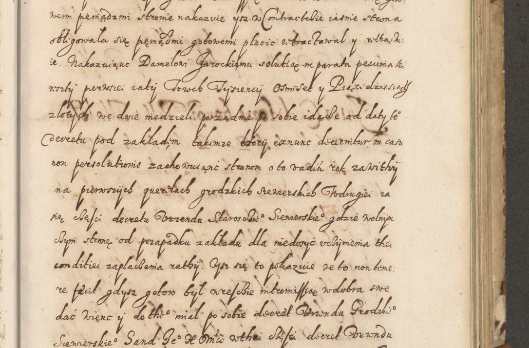 Zdjęcie nr 72 dla obiektu archiwalnego: Acta actorum causarum spiritualium, civilium, criminalium, obligationum, quiettationum, inscriptionum, cessionum, decimarum, testamentorum, Illustrissimi et Reverendissimi Domini Domini Martini Szyszkowski Dei &amp; Apostolicae Sedis gratia Episcopi Cracovienisis Ducis Severiensis in annis 1617, 1618, 1619. Tomus Primus.