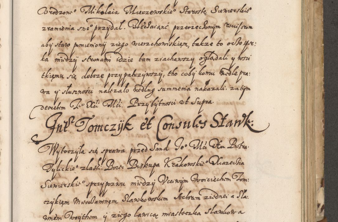 Zdjęcie nr 56 dla obiektu archiwalnego: Acta actorum causarum spiritualium, civilium, criminalium, obligationum, quiettationum, inscriptionum, cessionum, decimarum, testamentorum, Illustrissimi et Reverendissimi Domini Domini Martini Szyszkowski Dei &amp; Apostolicae Sedis gratia Episcopi Cracovienisis Ducis Severiensis in annis 1617, 1618, 1619. Tomus Primus.