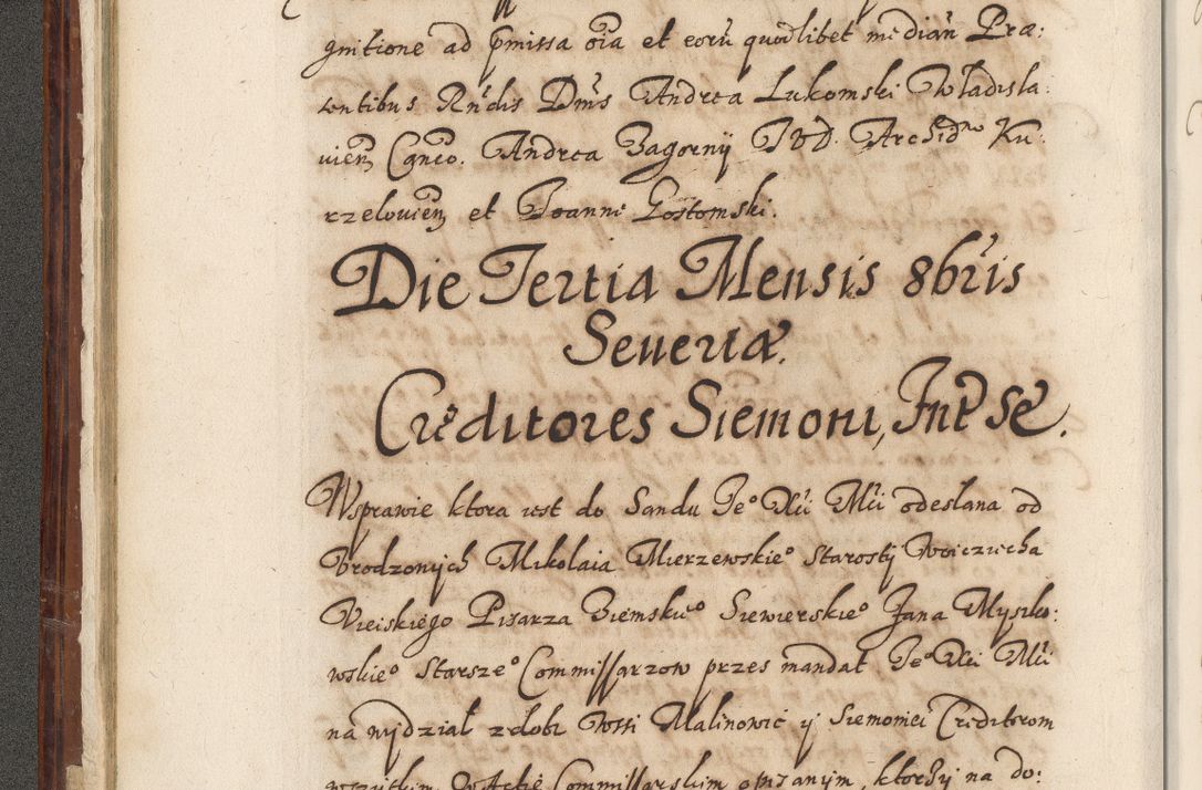 Zdjęcie nr 45 dla obiektu archiwalnego: Acta actorum causarum spiritualium, civilium, criminalium, obligationum, quiettationum, inscriptionum, cessionum, decimarum, testamentorum, Illustrissimi et Reverendissimi Domini Domini Martini Szyszkowski Dei &amp; Apostolicae Sedis gratia Episcopi Cracovienisis Ducis Severiensis in annis 1617, 1618, 1619. Tomus Primus.