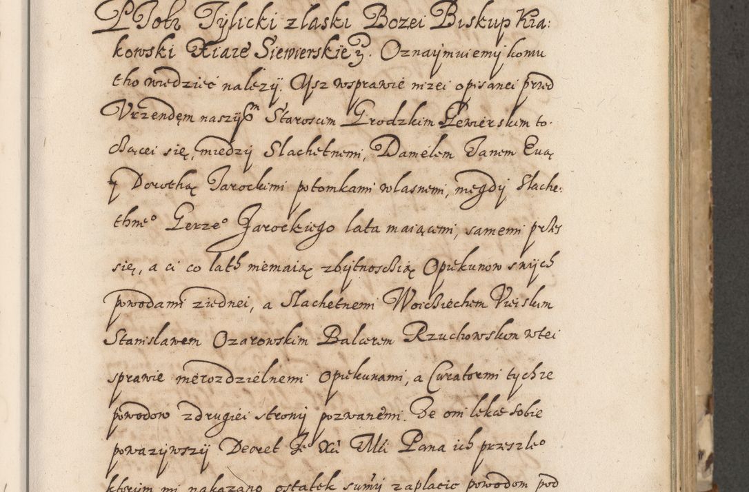 Zdjęcie nr 32 dla obiektu archiwalnego: Acta actorum causarum spiritualium, civilium, criminalium, obligationum, quiettationum, inscriptionum, cessionum, decimarum, testamentorum, Illustrissimi et Reverendissimi Domini Domini Martini Szyszkowski Dei &amp; Apostolicae Sedis gratia Episcopi Cracovienisis Ducis Severiensis in annis 1617, 1618, 1619. Tomus Primus.