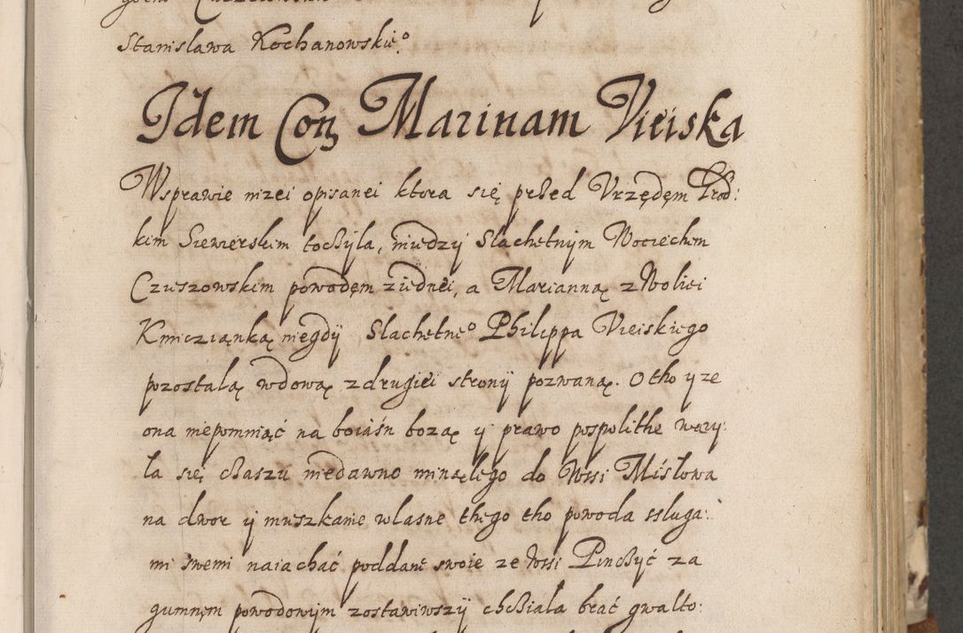 Zdjęcie nr 8 dla obiektu archiwalnego: Acta actorum causarum spiritualium, civilium, criminalium, obligationum, quiettationum, inscriptionum, cessionum, decimarum, testamentorum, Illustrissimi et Reverendissimi Domini Domini Martini Szyszkowski Dei &amp; Apostolicae Sedis gratia Episcopi Cracovienisis Ducis Severiensis in annis 1617, 1618, 1619. Tomus Primus.