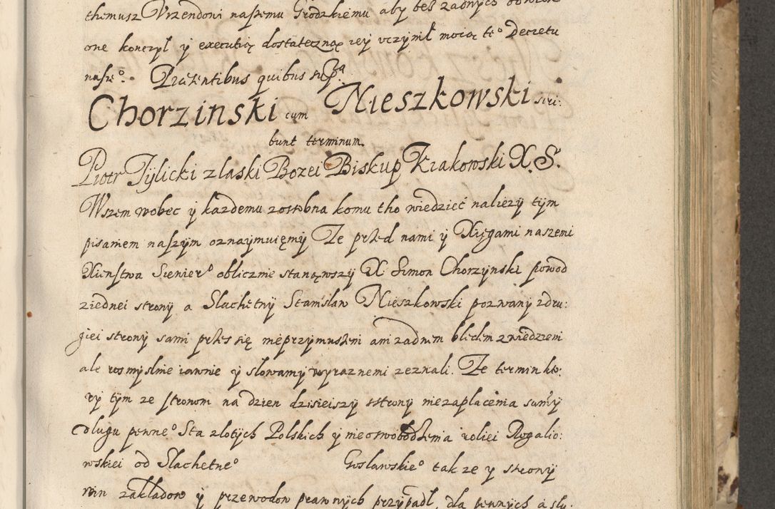 Zdjęcie nr 304 dla obiektu archiwalnego: Acta actorum causarum spiritualium, civilium, criminalium, obligationum, quiettationum, inscriptionum, cessionum, decimarum, testamentorum, Illustrissimi et Reverendissimi Domini Domini Martini Szyszkowski Dei &amp; Apostolicae Sedis gratia Episcopi Cracovienisis Ducis Severiensis in annis 1617, 1618, 1619. Tomus Primus.