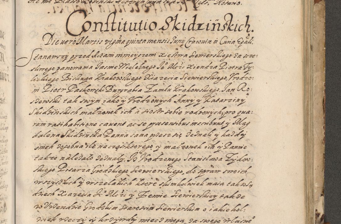 Zdjęcie nr 602 dla obiektu archiwalnego: Acta actorum causarum spiritualium, civilium, criminalium, obligationum, quiettationum, inscriptionum, cessionum, decimarum, testamentorum, Illustrissimi et Reverendissimi Domini Domini Martini Szyszkowski Dei &amp; Apostolicae Sedis gratia Episcopi Cracovienisis Ducis Severiensis in annis 1617, 1618, 1619. Tomus Primus.